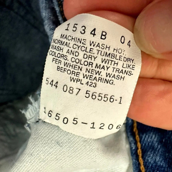 Vintage Levis 505 Womens size 12 USA Made High Waist Tapered Denim Baggy 80s 90s - Picture 9 of 16